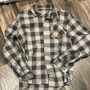 Under Armour Gray and Black Checkered Shirt